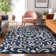 Premium Machine Washable Prisco Navy Rug