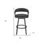 Tabouret de bar pivotant en similicuir Mod-532434702-532434676