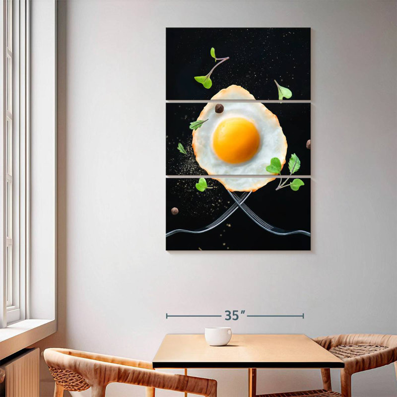 Yarlin Fried Egg For Breakfast, 65" H x 42" W