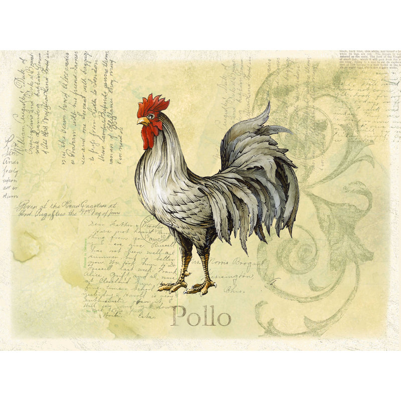 " Scribble Rooster 1 ", 12" H x 16" W  