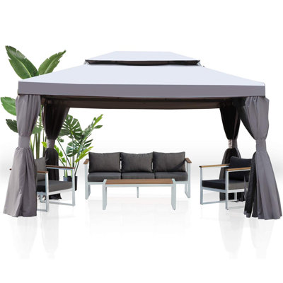4m x 2.9m Steel Gazebo