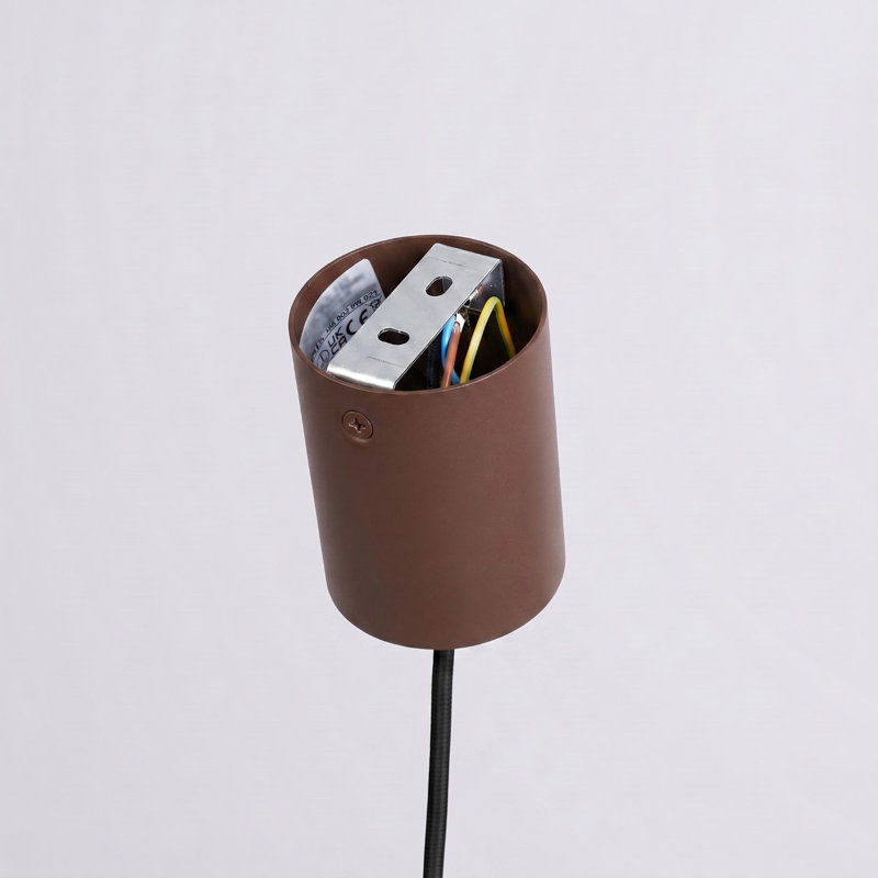 Pendant lamp NOX 25 white, 24,5x24,5x140 cm, Brown