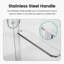 Porte de douche coulissante double semi-sans cadre pour une utilisation facile et peu encombrante-131676036-131676030