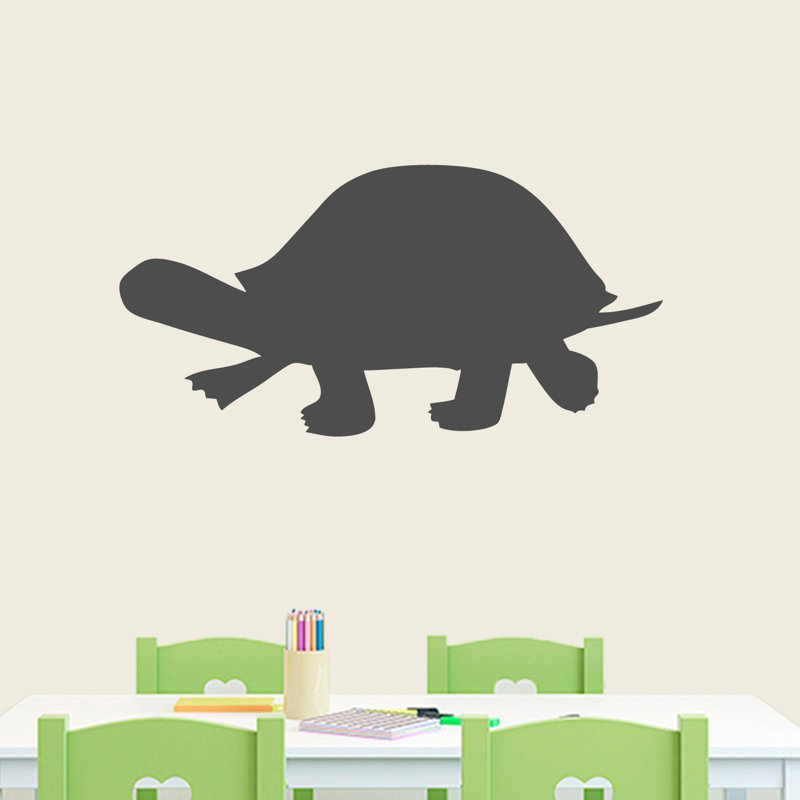 Adhésif décoratif tortue, Gris foncé