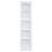 83.4"Tall Modern Corner Shelf,5 Tier Corner Bookcase with LED Light, Storage Standing Shelf Unit