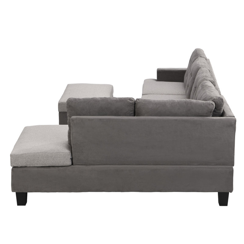 Canapé modulaire 2 pièces Dudziak, Grey Linen
