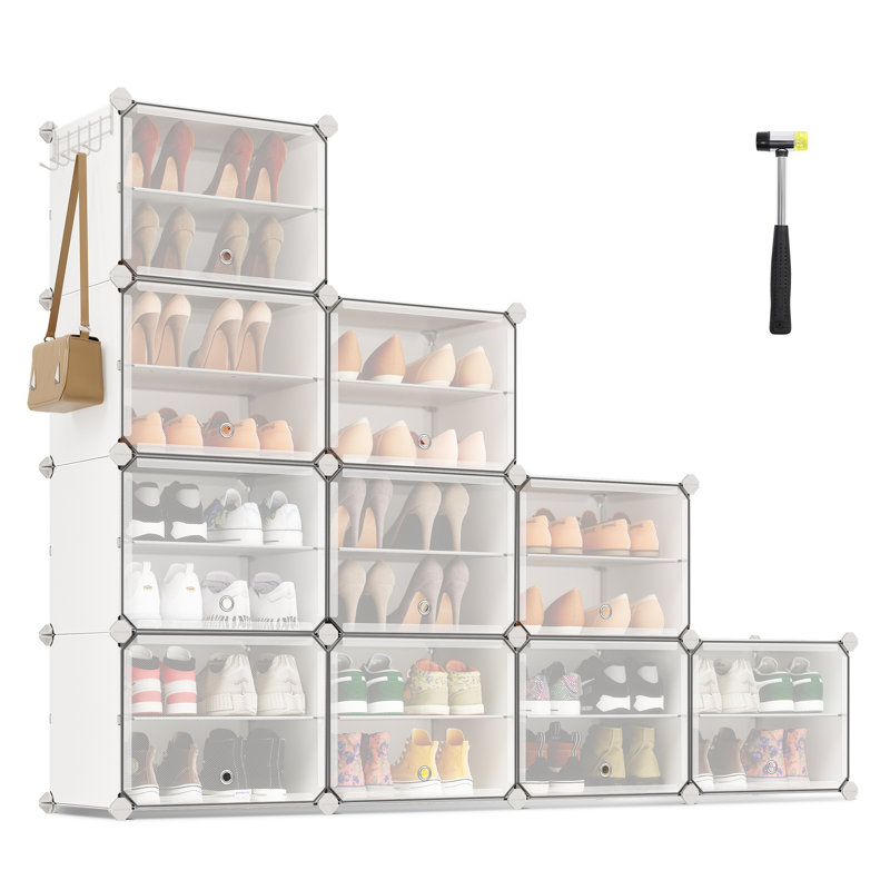 40 Pair Yes Shoe Storage Box, White