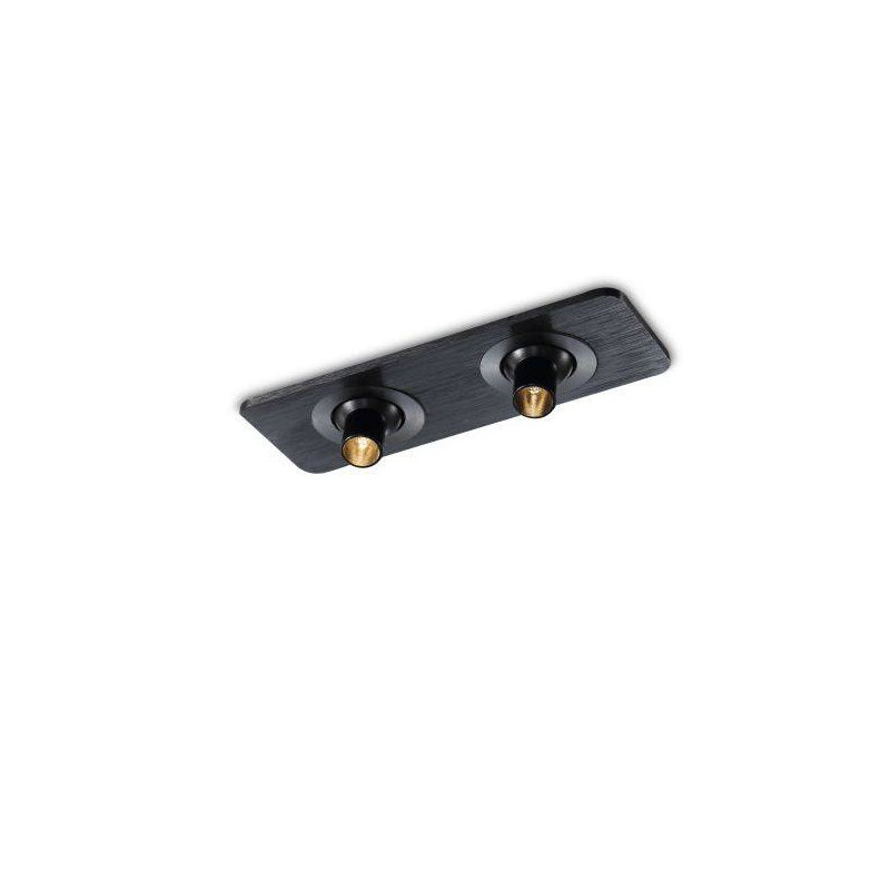 UltraBeam 2 Watt Black Twin Recessed Display Cabinet Downlights