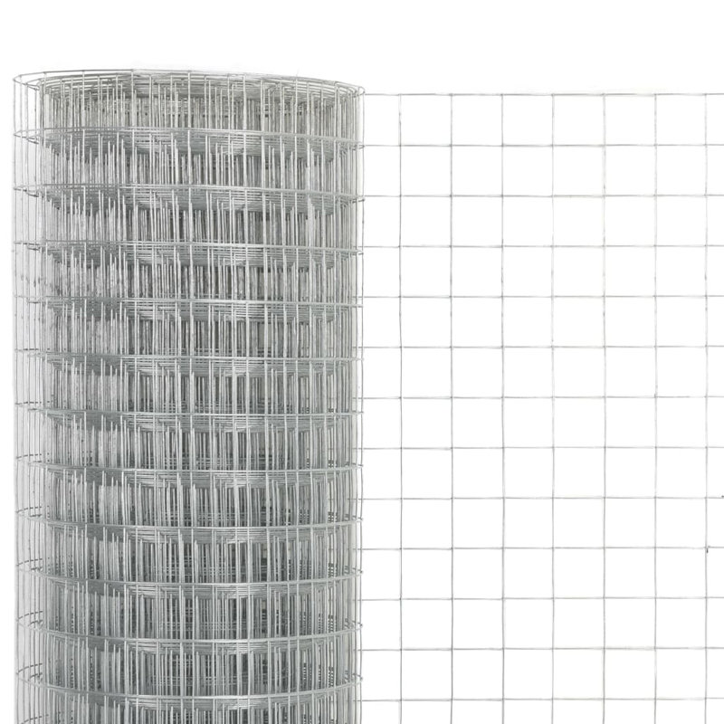 49.9618cm H x 984.25cm W Silver Plastic Wire/Mesh Fence