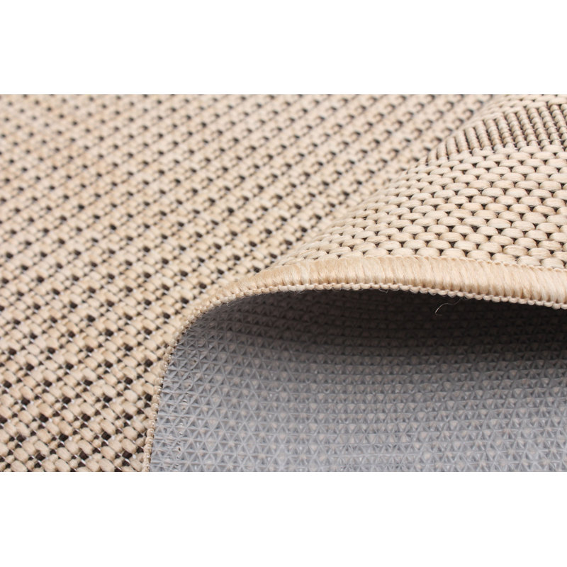 Tapis intérieur / extérieur crème Aroura, Rectangle 4 pi 4 po x 6 pi 5 po