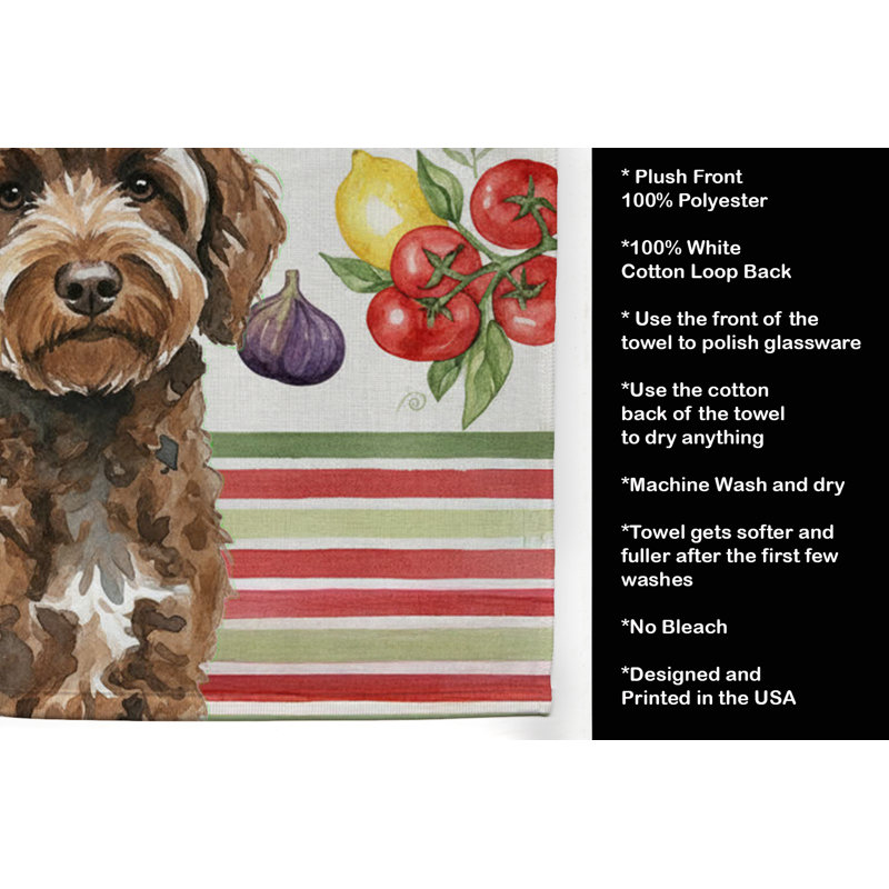 Torchon brun pour chien, Brown Portuguese Water Dog