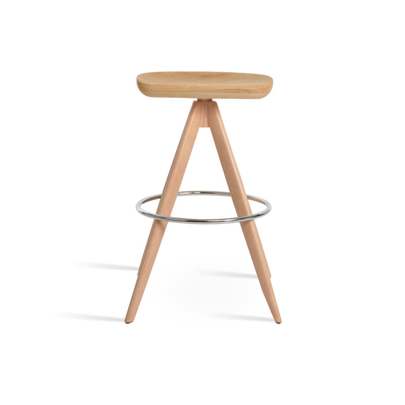 Tabouret de bar Cattelan Pyramid, Tabouret de bar (siège d'une hauteur de 29 po), Naturel