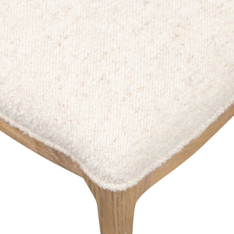 Jessen Dining Chair-Gibson Black, Polyester Blend; Linen, Charter Oatmeal