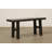 43 Inches Long Vintage Bench Distressed Black