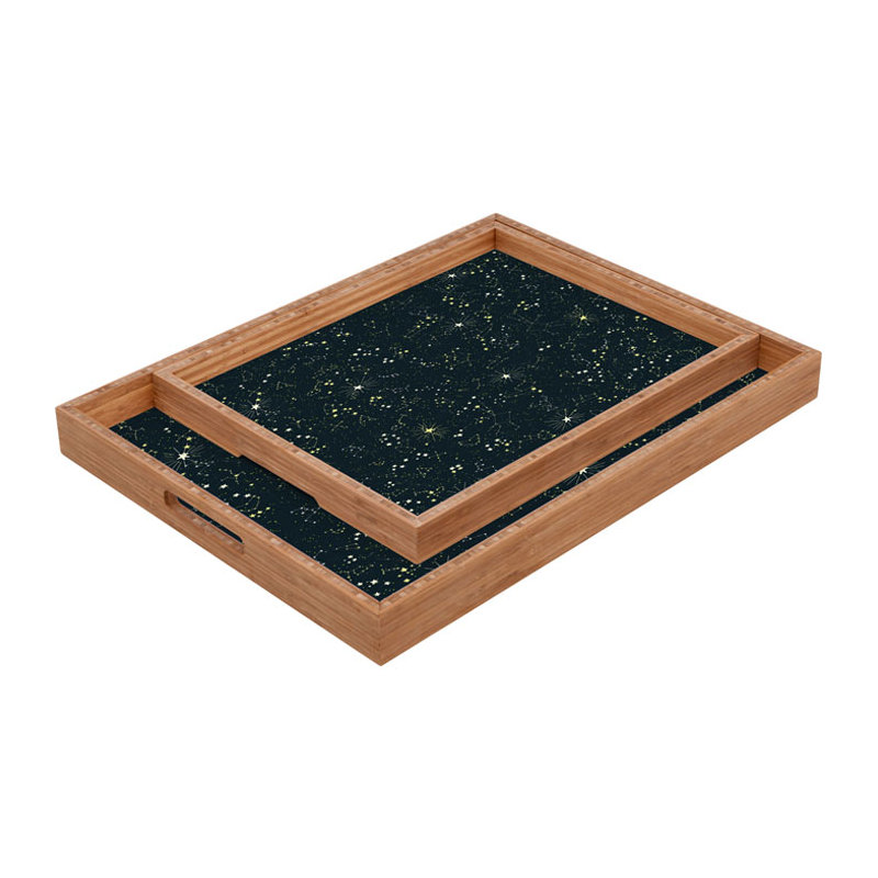 Conor Odonnell Solid Wood Tray, 1.75" H x 18" W x 14" D