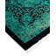 Tapis vert unique de 9 pi 10 po x 13 pi 7 po Yandriel