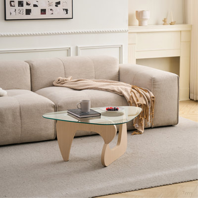 Tables basses en verre Table basse de style campagnard Mid-Century