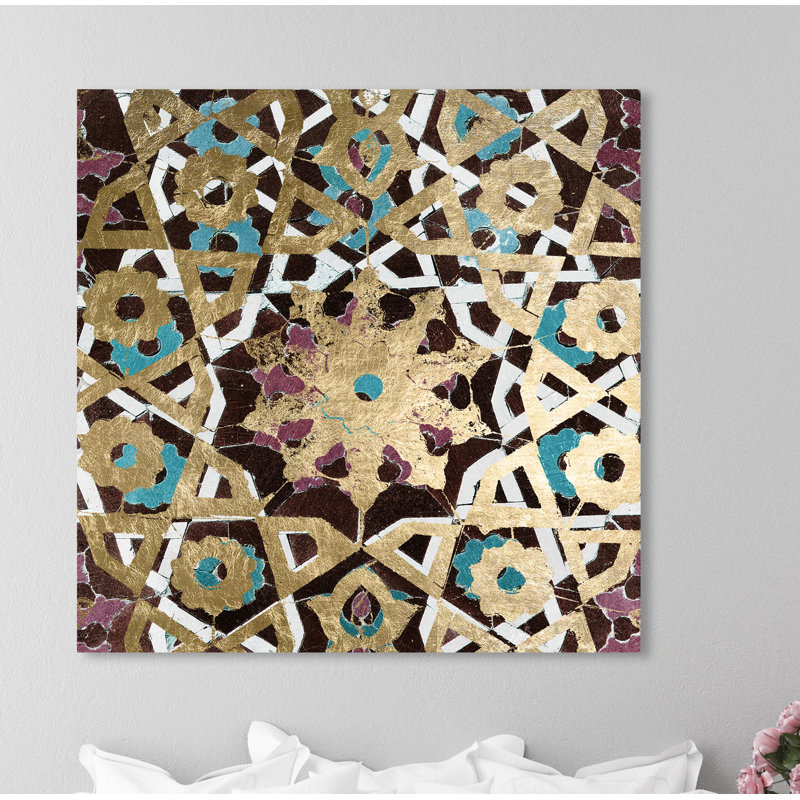 «Abstract Falling Into Place Mandalas», reproduction d'art graphique sur toile, H 30 po x l 30 po x 1,5 po, Toile tendue