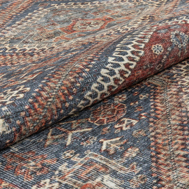 Eustice Washable Indoor Rug, Rectangle 5'3" x 7'3"