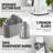 Zulay Kitchen Rotary Cheese Grater with 5 Stainless Steel Blades and Suction Base-106816943