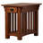 Mission Solid Wood Side Table in Medium Oak