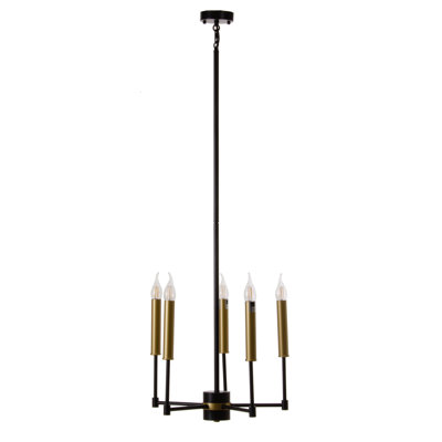 Mcelwain 5 - Light Candle Style Chandelier