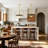Julyn Farmhouse Pendant Light, 17" Dome Black Large Industrial Hanging Light for Kitchen Island,Coffee-8680289