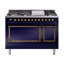 ILVE Nostalgie II Noblesse 48 in Dual Fuel Range, 8 Burner, Griddle-329475244-329475241