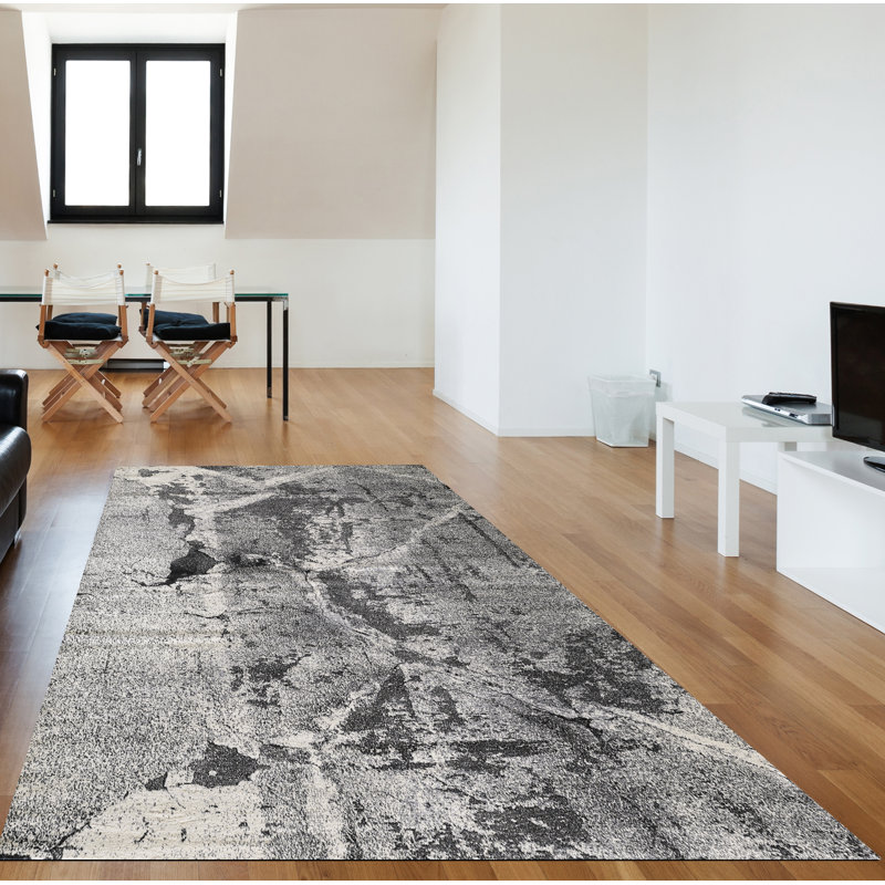 Kelson Abstract Indoor Rug, Rectangle 5'3" x 8'