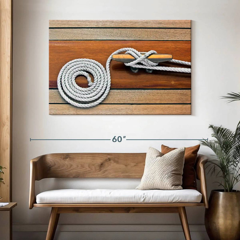 Aletra Rope Knots And Cleat, 32" H x 48" W