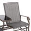 Outdoor Glider Bench With Centre Table