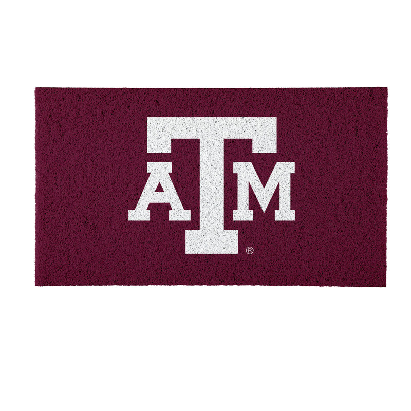 Tapis polychrome en PVC, 16 po x 28 po, Texas A&M