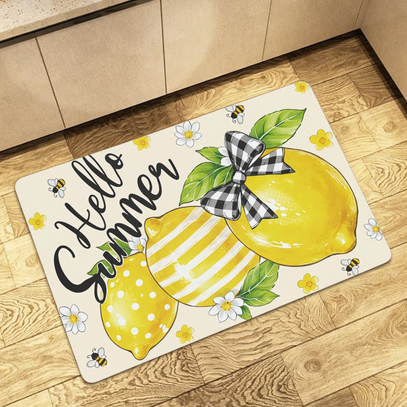 Tapis de jardin 24 po x 36 po Hello Summer