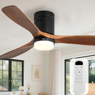 Wooden Leaf Modern Outdoor Ceiling Fan
