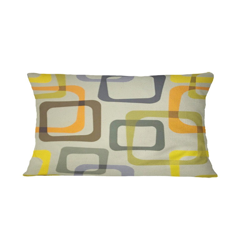 Coussin décoratif rétro Mid-Century