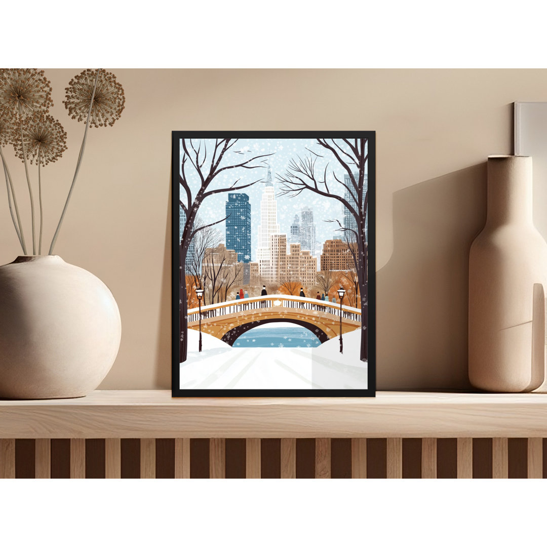 New York Christmas Matte Poster