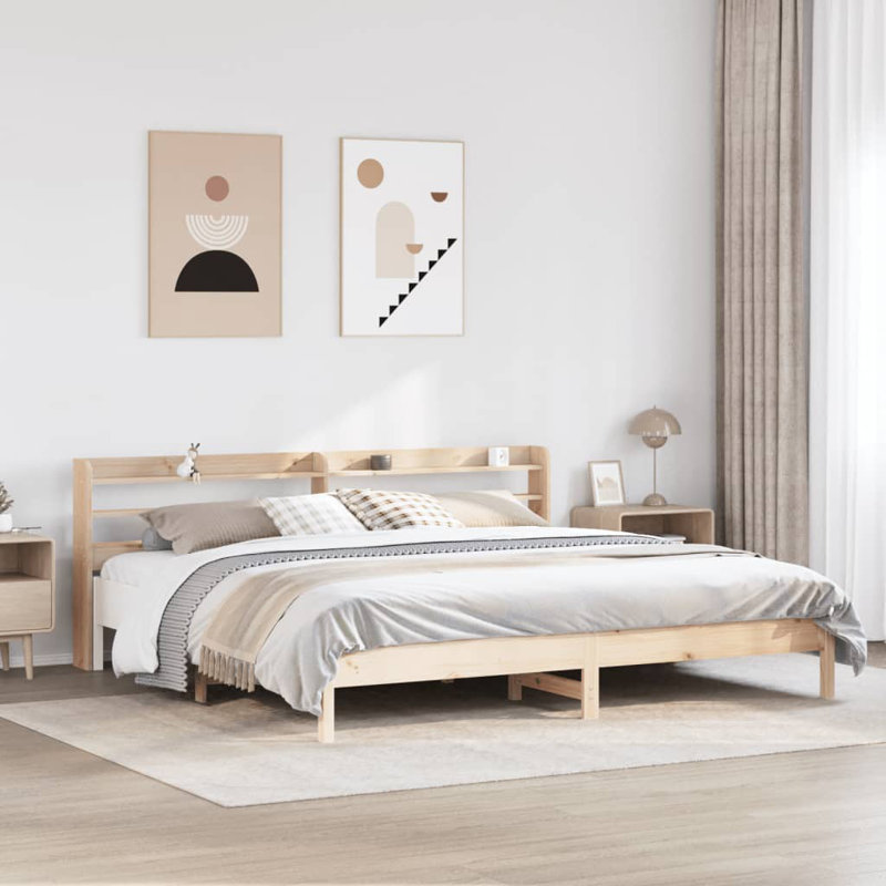 Storage Bed, Brown, Super King (6')