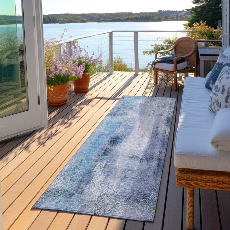 Altair Washable Abstract Indoor / Outdoor Rug, Runner 2'3" x 7'6"