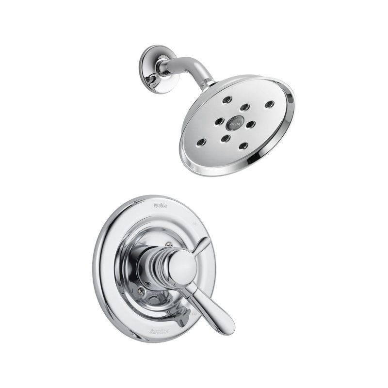 Lahara Shower Faucet Trim with Lever Handles and H2okinetic Technology, Chrome