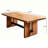 Rustic Rectangular Solid Wood Kitchen Dining Table-2012984248