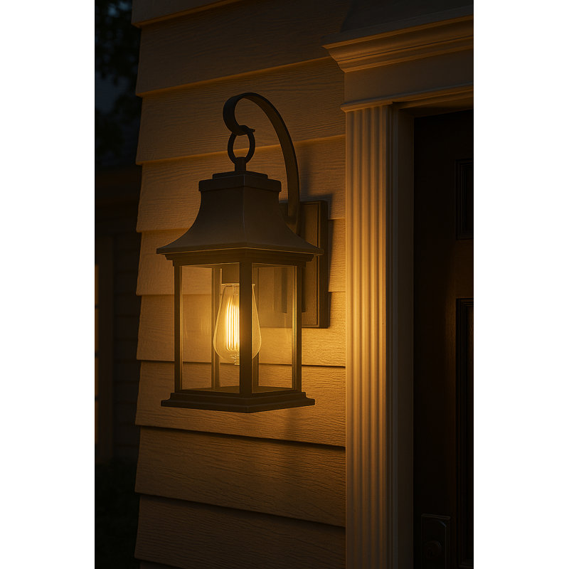 Adair 1-Light Outdoor Wall Mount Coach Lantern - Aged Zinc