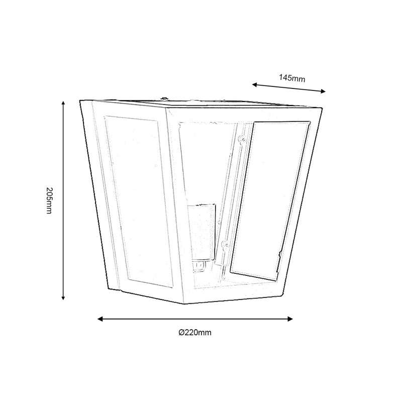 Hicks Flush Mounted Sconce