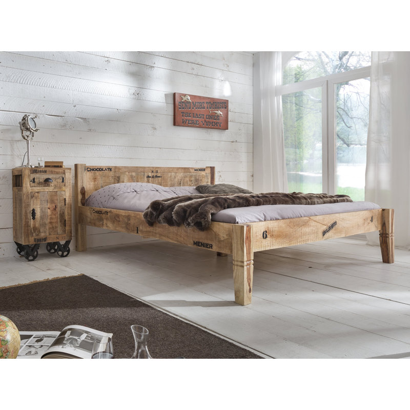 Kym 44cm W Solid Wood Bedside Table