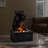 Peringer Outdoor Concrete / Cement Weather Resistant Cascade Fountain with Lights