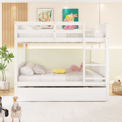 Full Over Full Bunk Bed With Twin Size Trundle