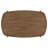 Icilio 7-piece Oval Solid Wood Dining Set Walnut-95202633