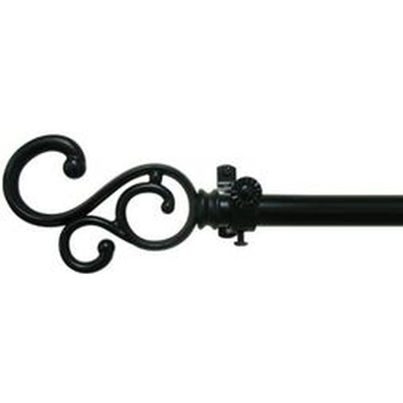 Annyssa Single Curtain Rod, 1" H x 86" W x 1" D
