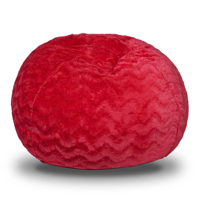 Luxury Faux Fur Bean Bag Lounger with Removable Cover