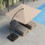  Parasol carré en porte-à-faux 10 x 10 pi - Parasol d'extérieur résistant aux rayons UV avec base robuste