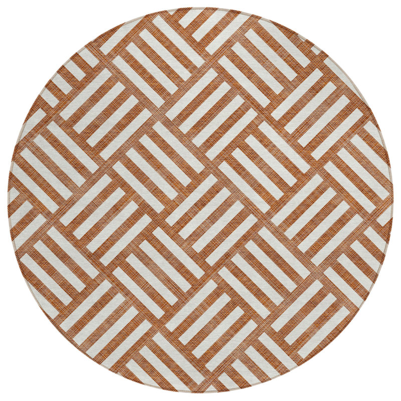 Tapis rond ivoire 8 po